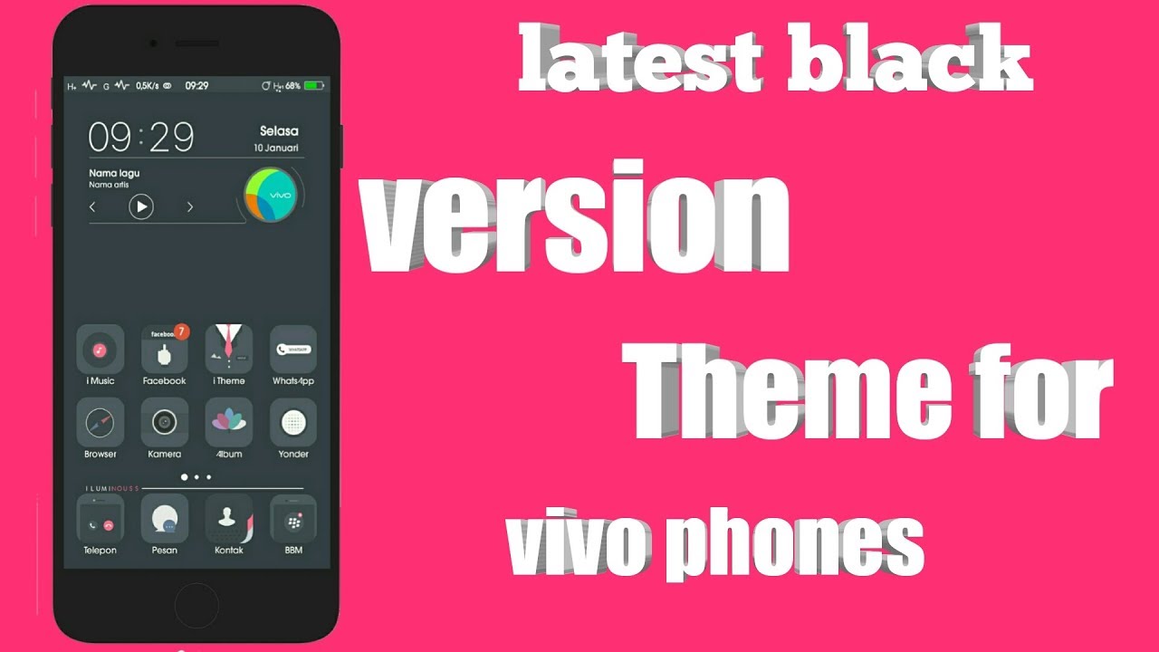 New black version theme for vivo phones