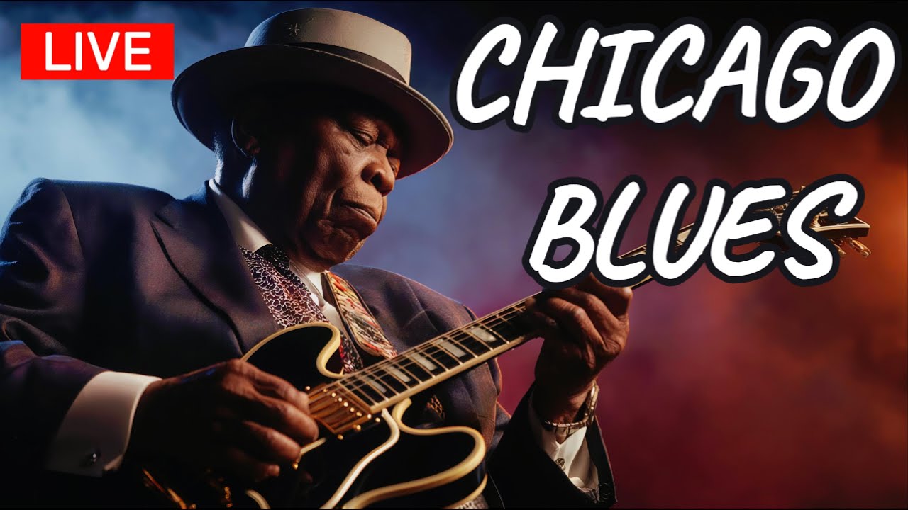 Instrumental Chicago Blues 🎸 Soulful Slow Blues Guitar & Whiskey Night Vibes | Relaxing Blues Music