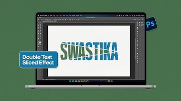 Double Text Sliced Effect in Photoshop | Tutorial