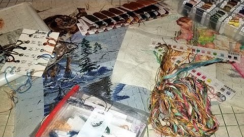 All of the Ways I Organize Floss for My Cross Stitch WIPS -- Flosstube Extra