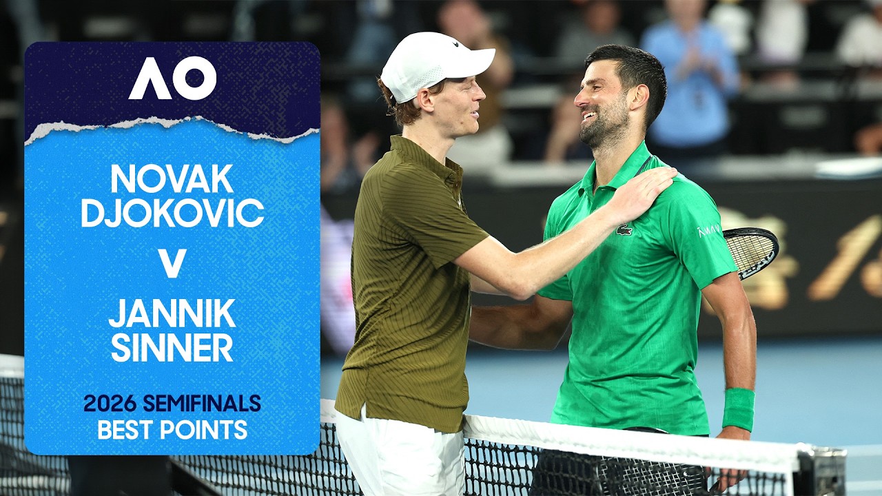 Novak Djokovic v Jannik Sinner Best Points | Australian Open 2026 Semifinal