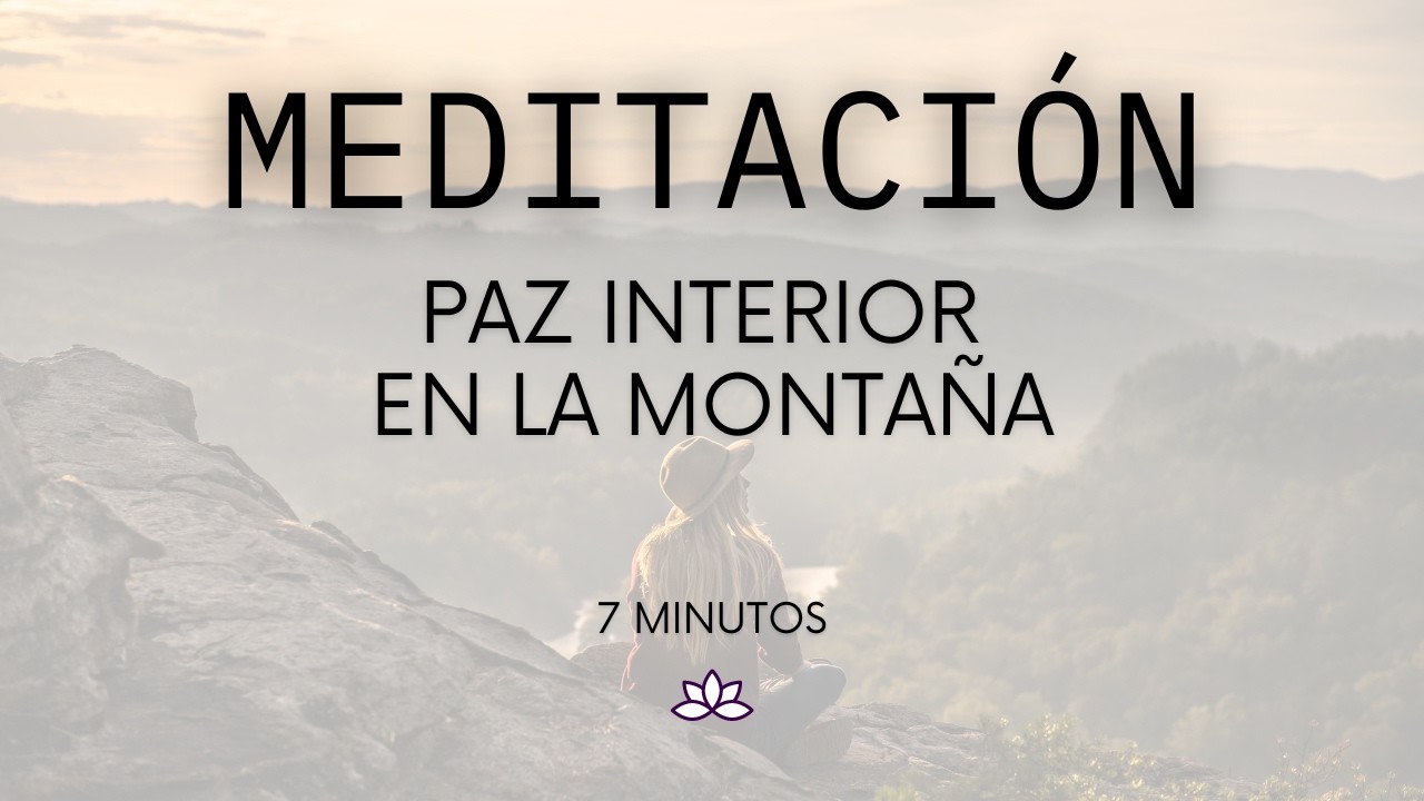 🤍 Meditación guiada para ENCONTRAR PAZ INTERIOR conectando con la ...