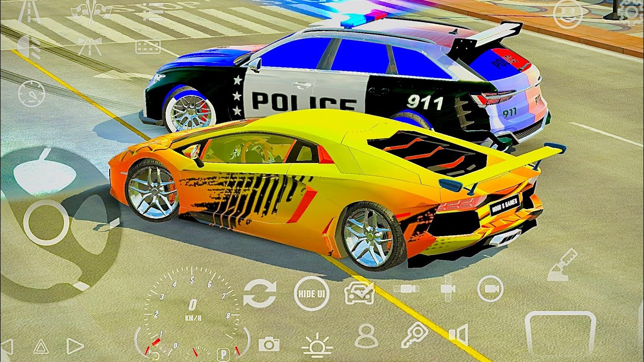 LAMBORGHINI AVENTADOR - AUDI POLICE CHASE - CARS GAMEPLAY - CAR PARKING MULTIPLAYER