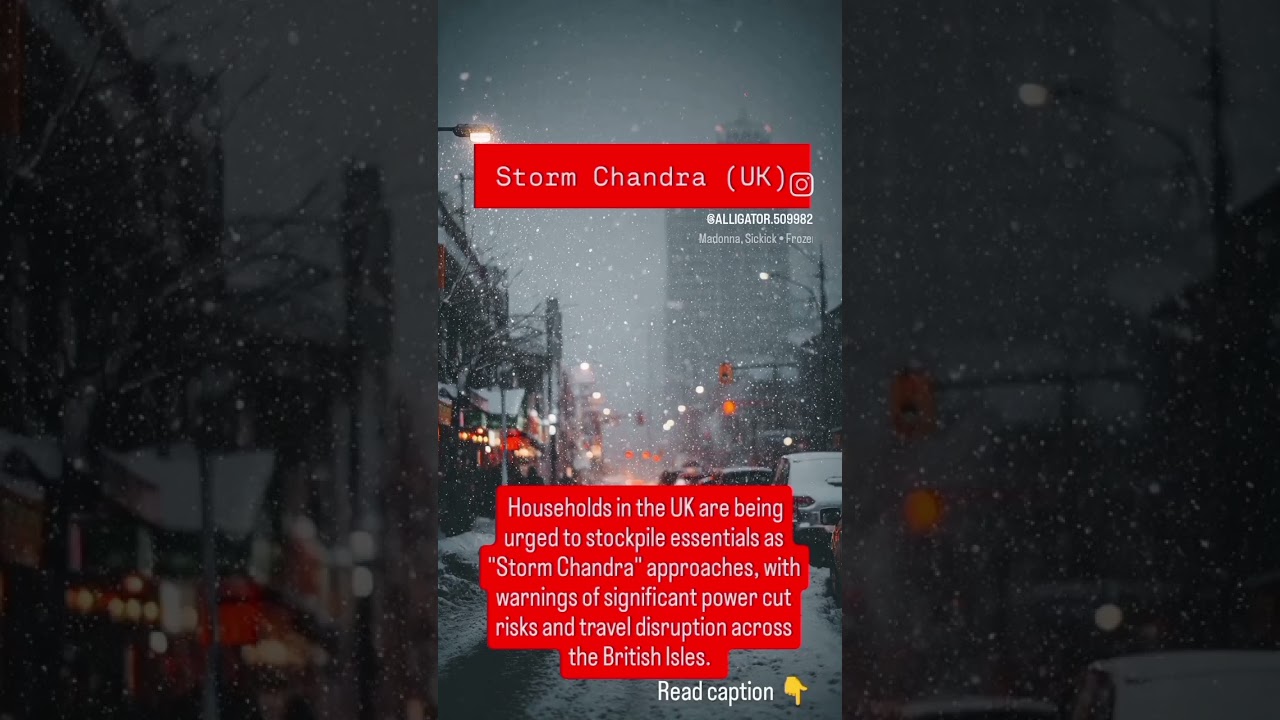 UK Weather: Storm Chandra hits with 80mph winds and snow alerts.