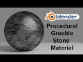 Procedural Greeble Brick Stone Material (Blender Tutorial) #blender #blendertutorial #blender3d