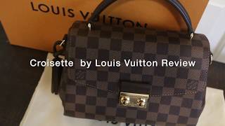 Louis Vuitton's Croisette in Damier Ebene/ 1 Year Wear and Tear/ What Fits Inside