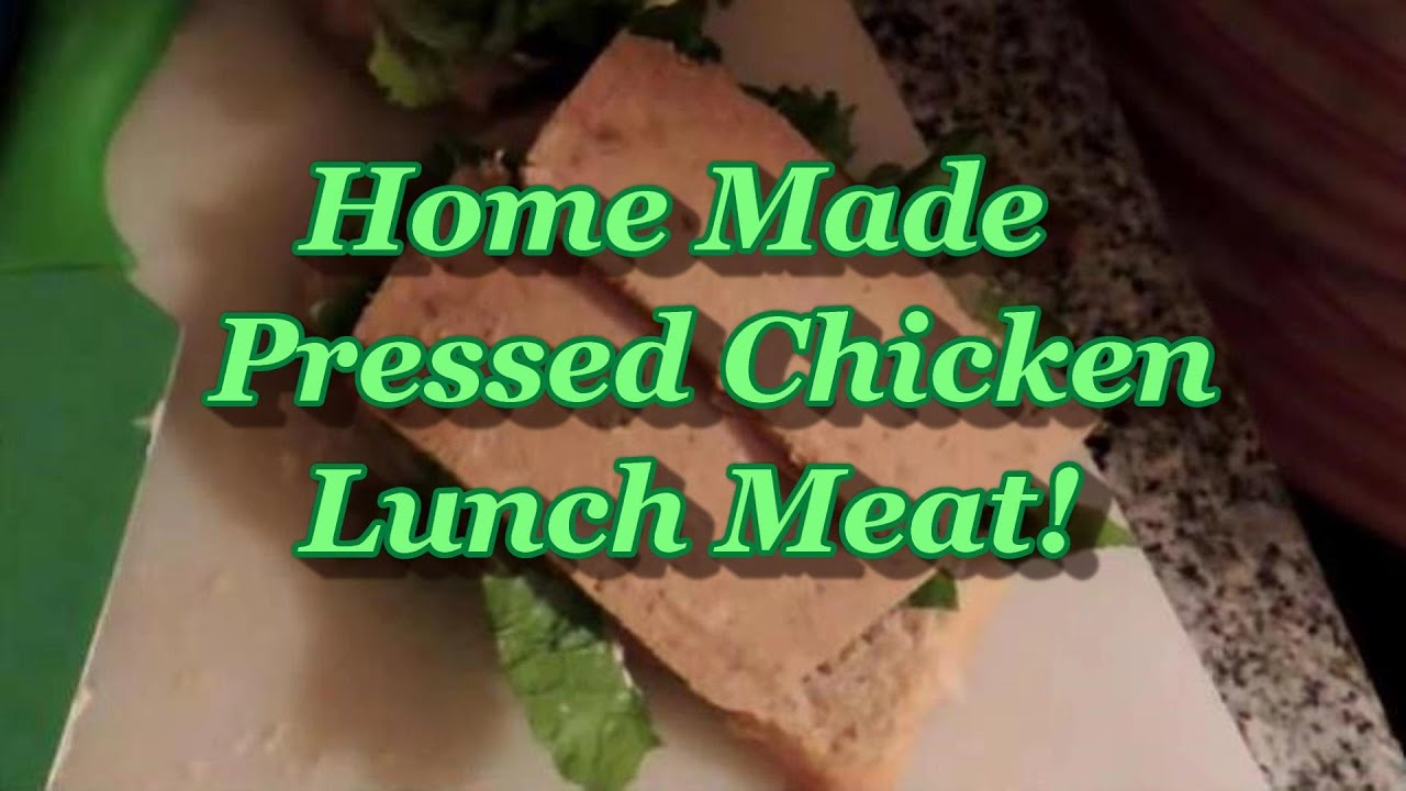 Pressed Lunch Meat From  Roast Chicken!