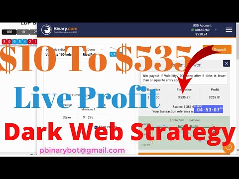 Massive Binary.com Strategy - Dark Web Strategy | Impactful Lifetime Advanced Strategy