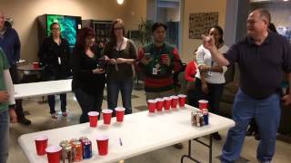 Root beer Pong Competition at the Office