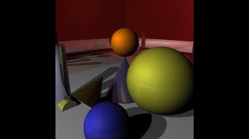 A short animation from the QuantitativeBytes "Ray Tracing in C++" tutorial series.