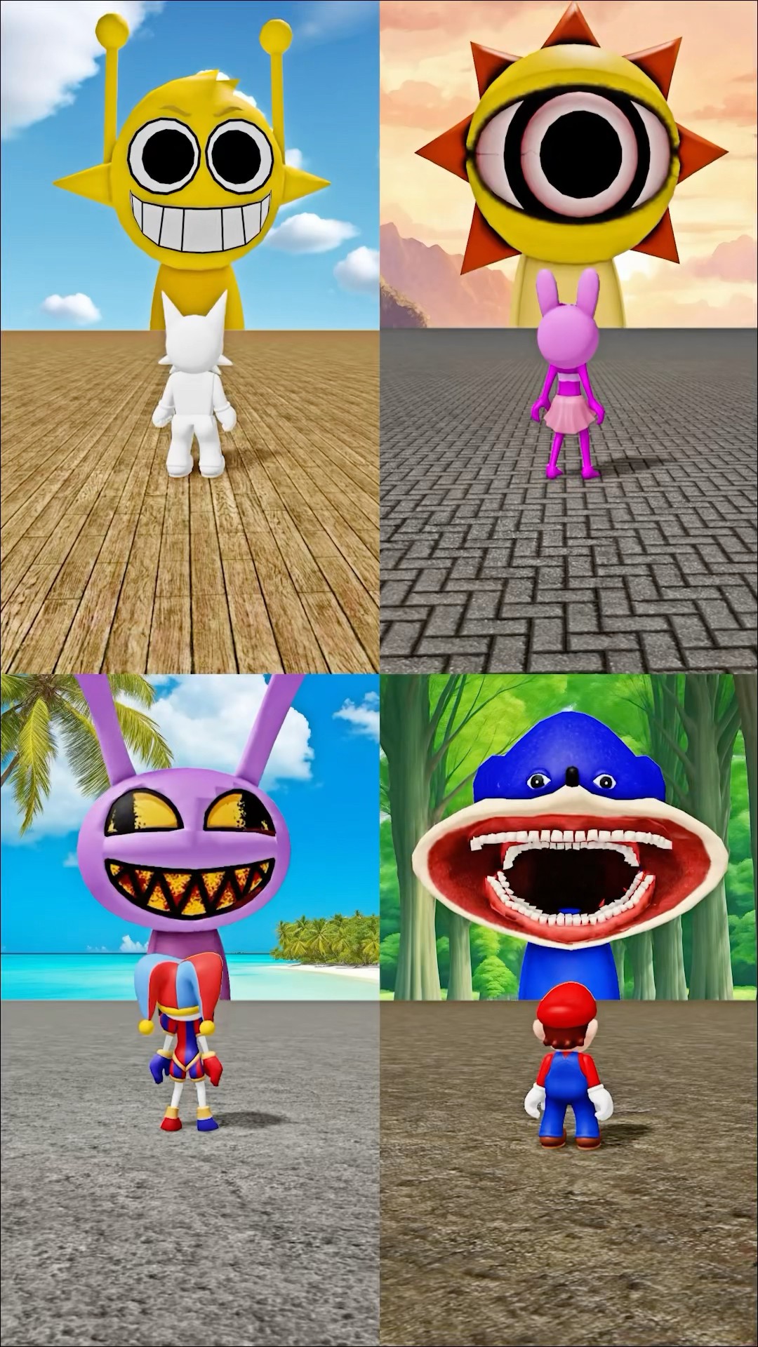 Mr Sun I Love You #sprunki #roblox #incredibox #digitalcircus #sonic #mario #pomni