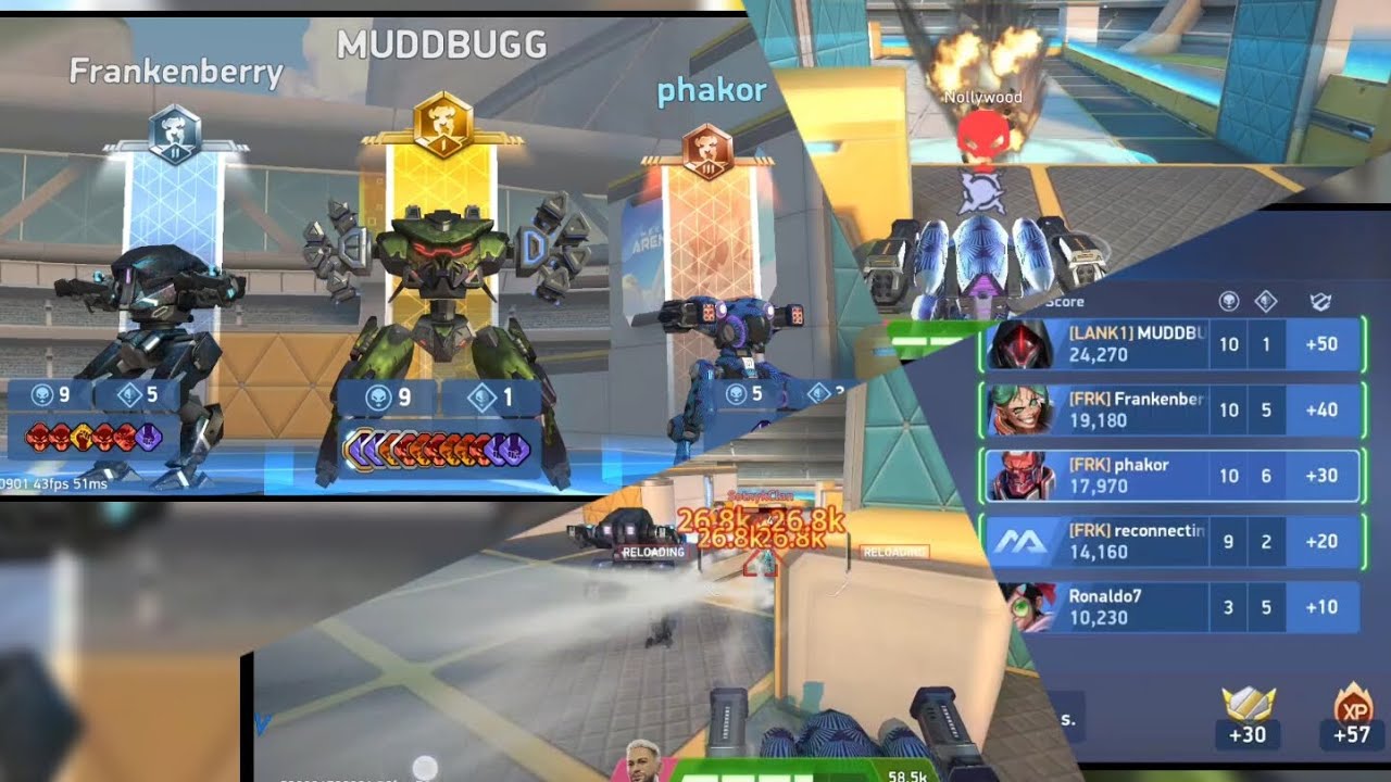 MECH ARENA "RALLY THE TROOPS" FRK phakor/Frankenberry/reconnecting join up with former FRK MUDDBUG