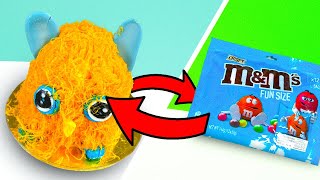 Furby Cake Vs M&Ms Candies Amazing Ice Cream Roll