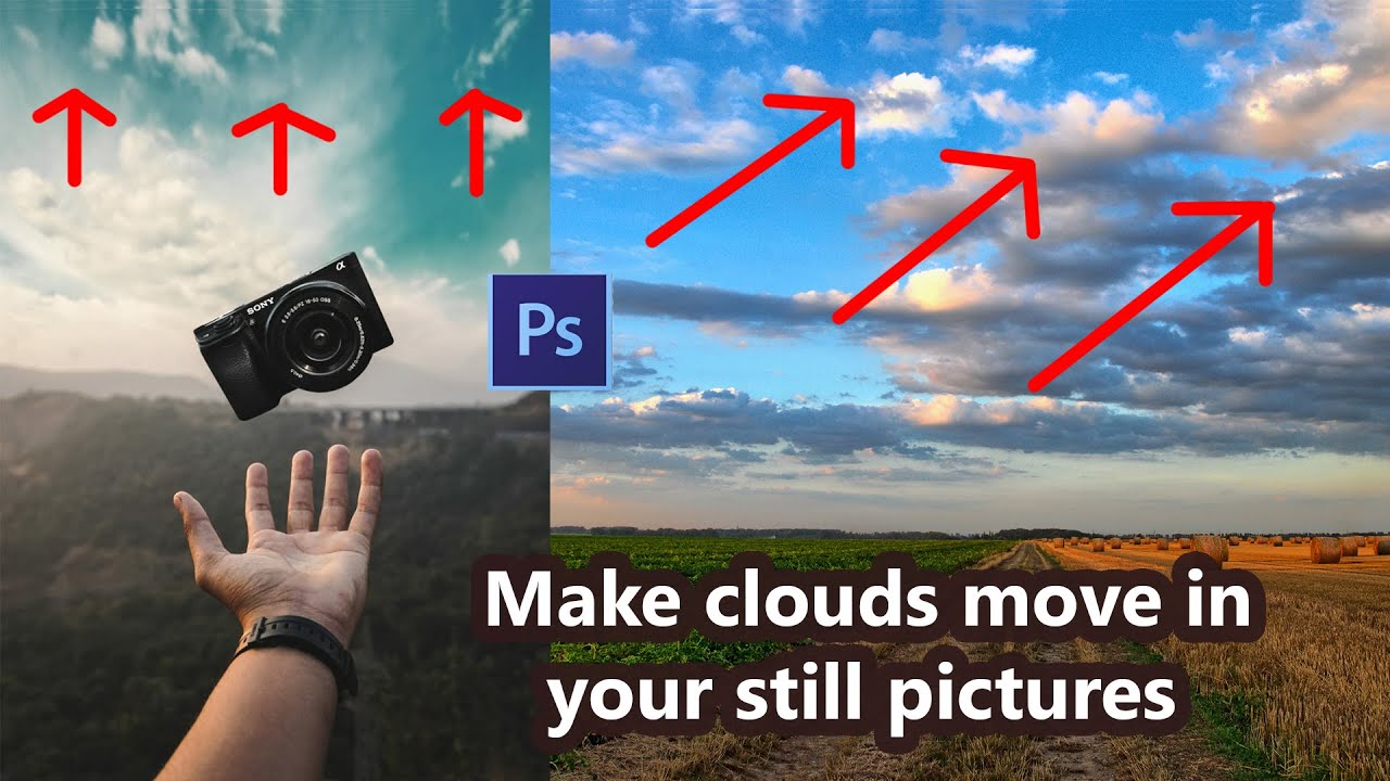 How to create moving pictures in photoshop like Plotagraph / animation effect / Hindi