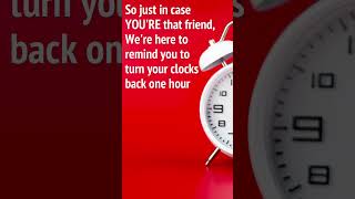 Fall Back: Nov 5, 2023 @  2:00 AM = Daylight Savings Time Ends!🕒🕒