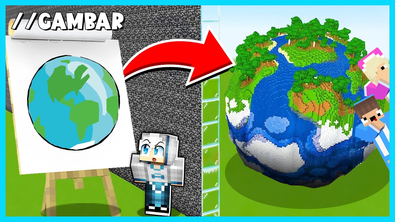 MIPAN & ZUZUZU KAGET! AKUDAV CHEAT HACK PAKE //GAMBAR DI BUILD BATTLE MINECRAFT! KEREN BANGET