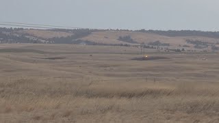 Grass fires spark near North Platte after thunderstorms roll through
