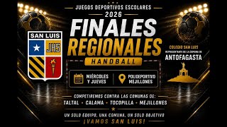 Antofagasta vs Mejillones/ Final Regional JDE Handball Varones