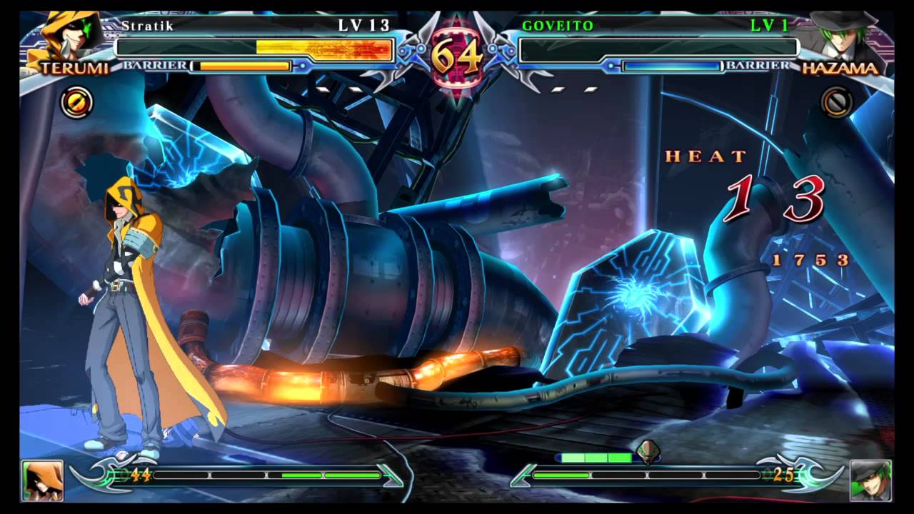 BLAZBLUE CHRONOPHANTASMA EXTEND Rank Battle 1 Goveito VS Stratik