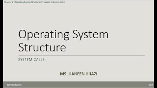 2 2 System Calls