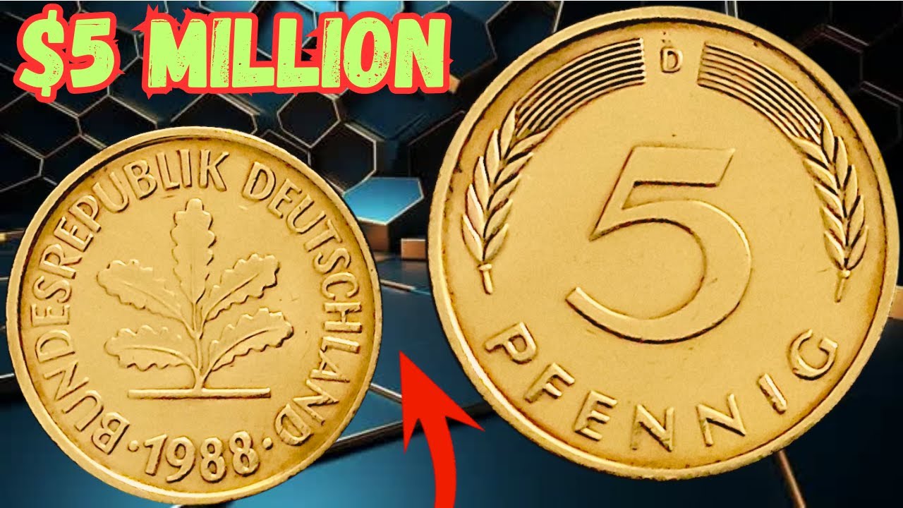5 Pfennig 1988 Germany Coin Value | Check This Old German Coin Now