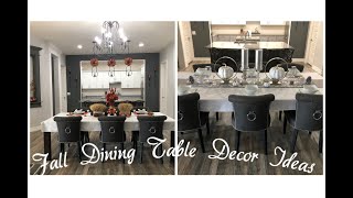 Fall Decor Ideas: DINING ROOM TABLE DECOR