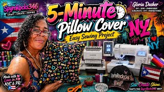 5 Min Sew a Pillow Cover