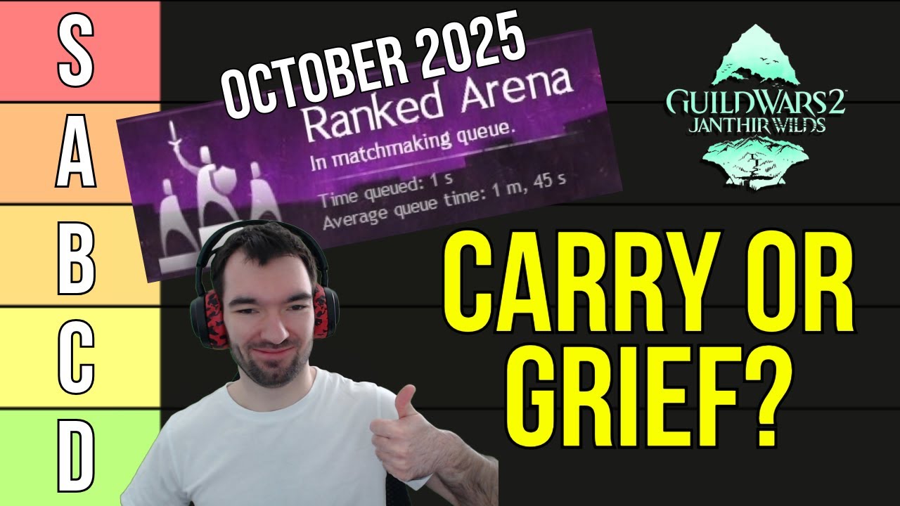 Какая сборка для соло-Q-рейтинга в PvP будет ЛУЧШЕЙ в октябре 2025 года в GW2?