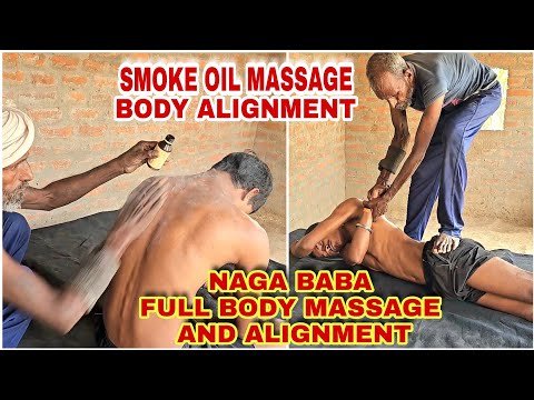 Indian Barber,Naga Baba Special & Good Full Body Massage,Cracking And Body Alignment Very Satisfing