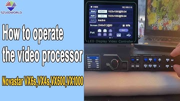 video processor operation for led display screen video wall 4K novastar vx6s,vx4s, vx600,vx1000 set
