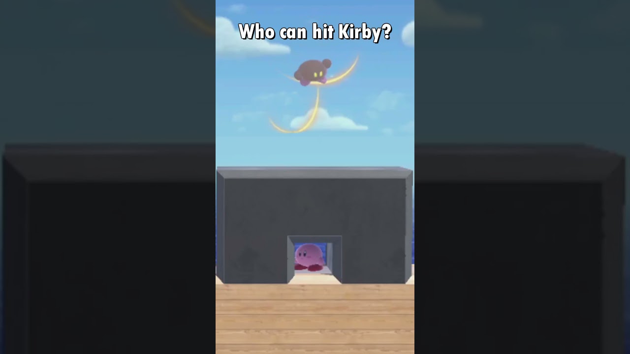 Who can hit Kirby through the wall?