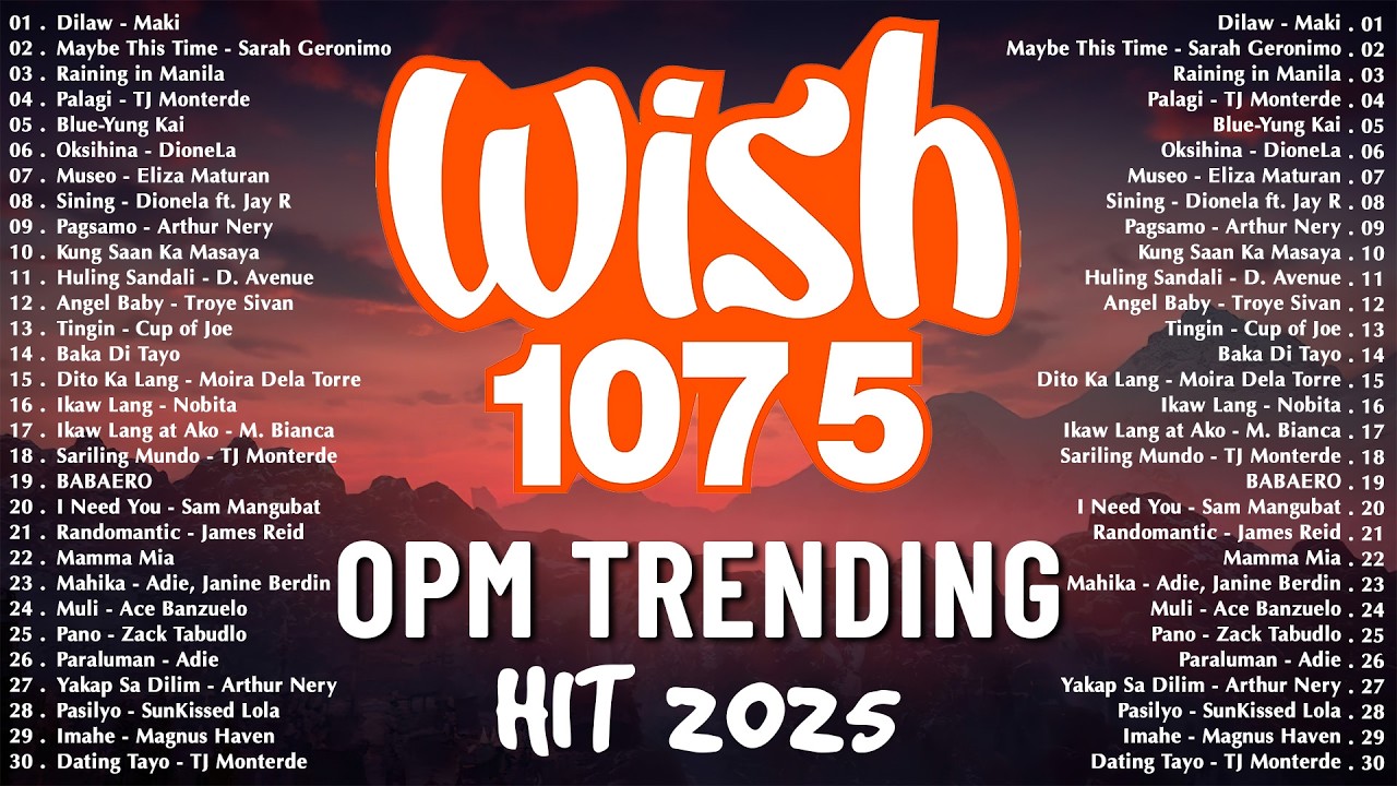 Top OPM Tagalog Love Songs 2025 Playlist 💗 Best Of Wish 107.5 Songs Playlist 2025