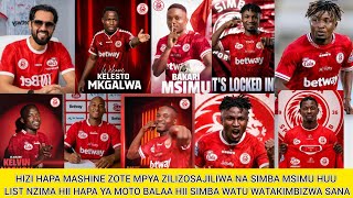 🛑LIVE SIMBA YATANGAZA MASHINE ZOTE MPYA ZILIZOSAJILIWA MSIMU HUU,SIMBA MPYA BALAA ZITO,MAFUNDI TUPU
