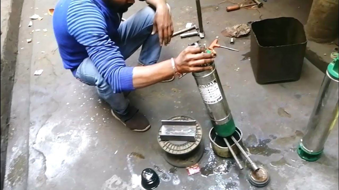 Submersible motor assembling submersible motor repair submersible