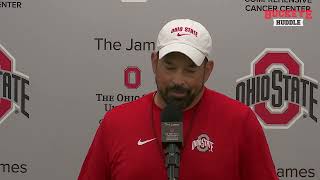 Ohio State Head Coach Ryan Day Talks Buckeyes Practice No. 1