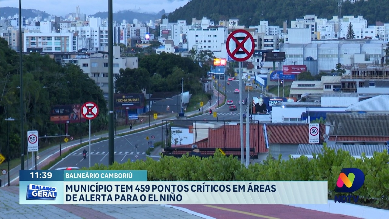 Balneário Camboriú tem 459 áreas críticas sob alerta para El Niño
