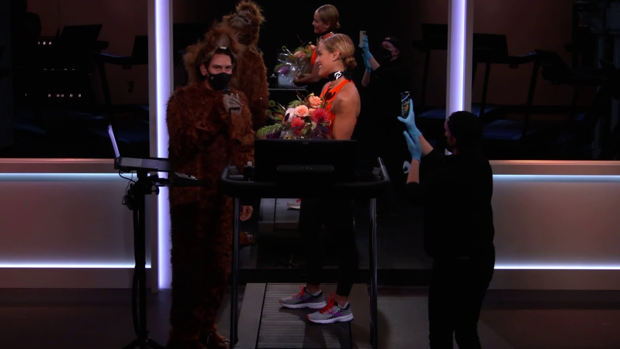 Jess Sims - Peloton Halloween 2020 bootcamp pre-show