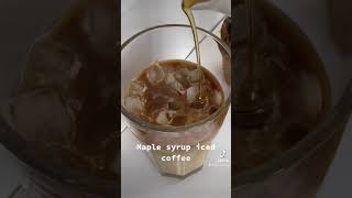 Maple syrup iced coffee | قهوة باردة