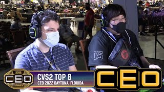 CEO 2022 Top 8 Capcom vs. SNK 2 (CVS2) JWong, DR.B GALAXY B, intehweeds, Jebailey, umthfkr, Jebailey