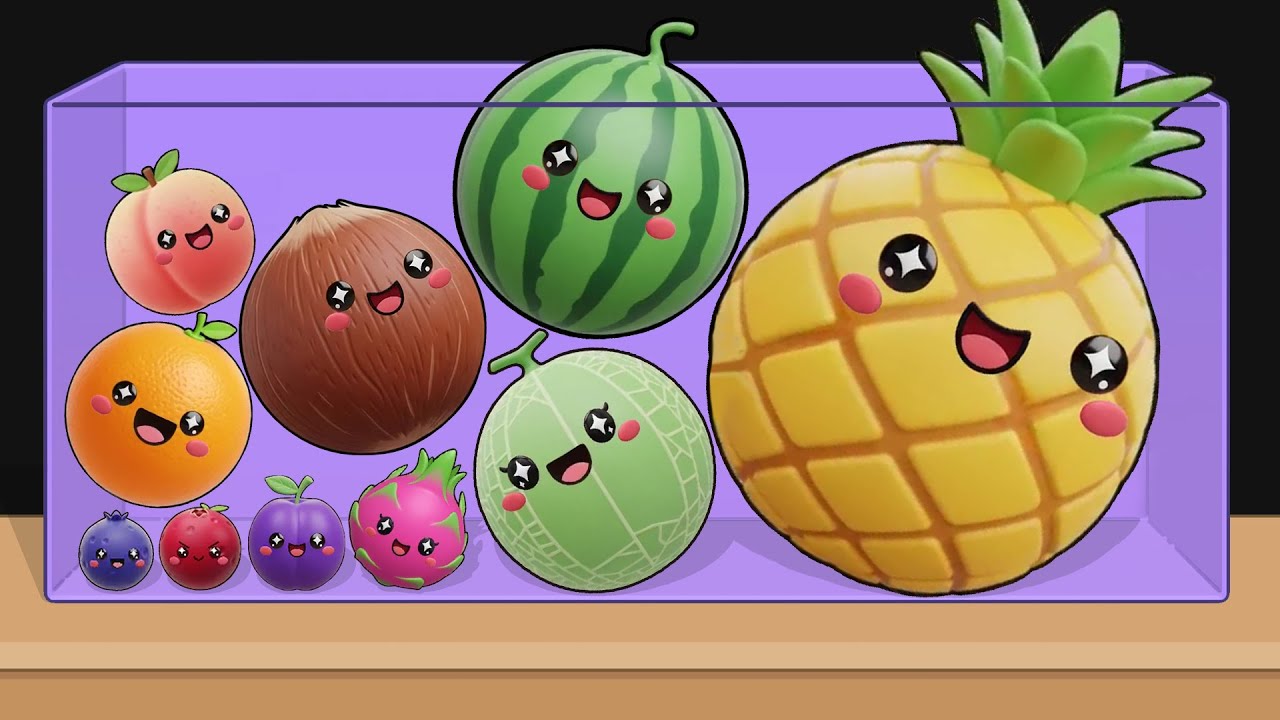FRUIT SMASH: WATERMELON 3D | Suika Game Gameplay Walkthrough - Reaching Max Level!