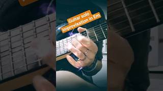 guitar solo improvisation in Em #improvisation #jamming #guitar #guitarimprovisation #funk