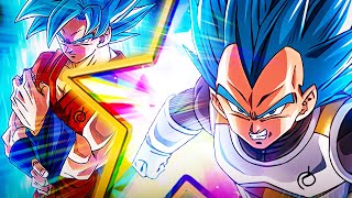 POWER OF BLUE! 100% RAINBOW STAR ROF EXCHANGE BLUE GOKU & BLUE VEGETA! (DBZ: Dokkan Battle)