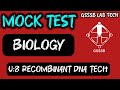 Unit 8 | BIOLOGY MOCK TEST | Most IMP | Scientific Assistant  | ભરતી જાહેરાત | GSSSB | reco DNA tech