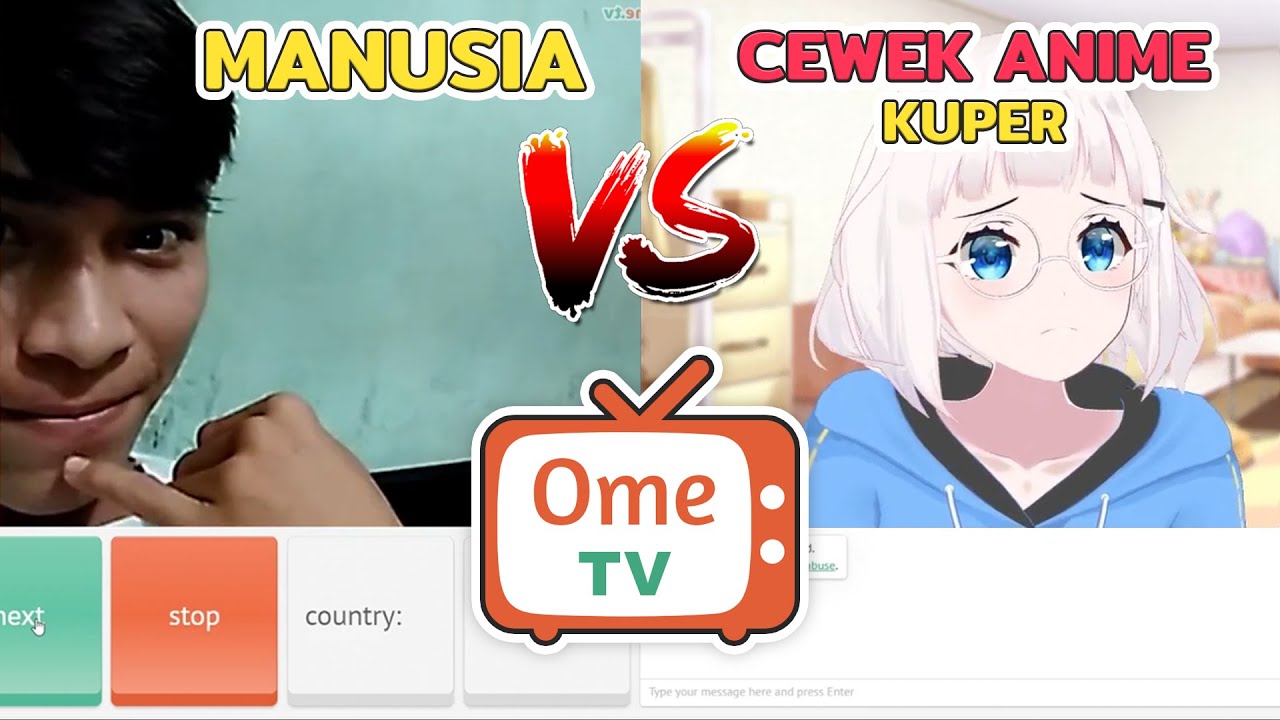 Kaget dan Membagongkan!!! Cewe Virtual Anime Main OME TV!!!!!! (vtuber indonesia)