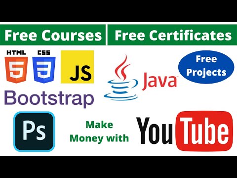 Udemy Free Certificate Courses | HTML CSS Bootstrap | Java | YouTube Academy Project Online Classes