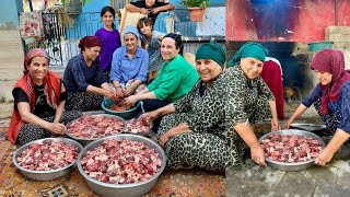 Köy Evimizde Yemek Daveti Odun Ateşinde Kuzu Eti | Belgesel Tadında Köy Hayatı