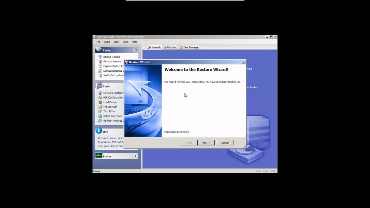 Recover System w  ShadowProtect   Tech Tips With brett