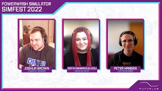 PowerWash Simulator: Where it started, where its going, and the best way to tackle dirt
Join FuturLab, developers of PowerWash Simulator as they discuss how their game has changed throughout Steam Early Access, their experience with overwhelmingly positive community reaction and the future of the game.
We are joined by Sofia Emmanouilidou Senior QA Tester, Peter Hansen Lead Programmer and Joshua Brown Community Manager. Plus, catch a glimpse at the devs tactics at tackling dirt and grime with a multiplayer gameplay feature later in the show. PowerWash Simulator: Where it started, where its going, and the best way to tackle dirt