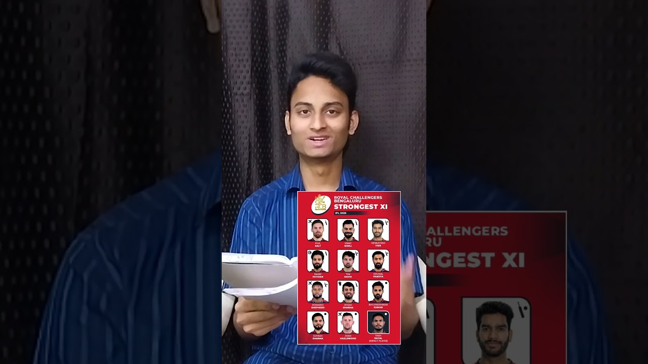 RCB STRONGEST PLAYING 11 FOR IPL 2026