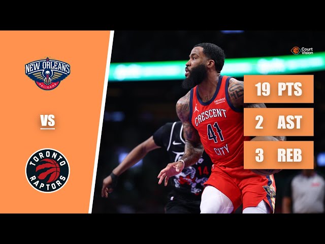 Saddiq Bey - 19 Points, 2 Assists, 3 Rebounds vs Raptors - 2025-26